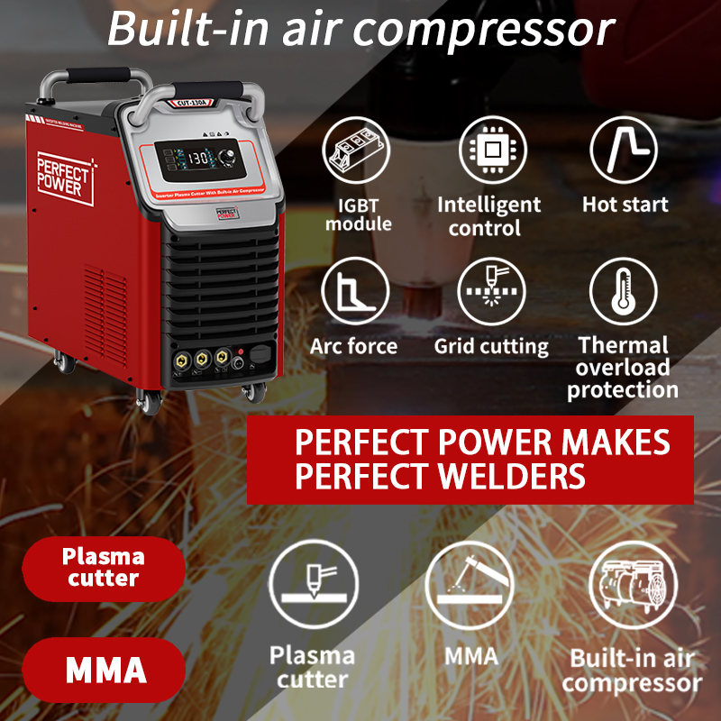 Máquina de Corte por Plasma CUT-130A - Compressor Incorporado